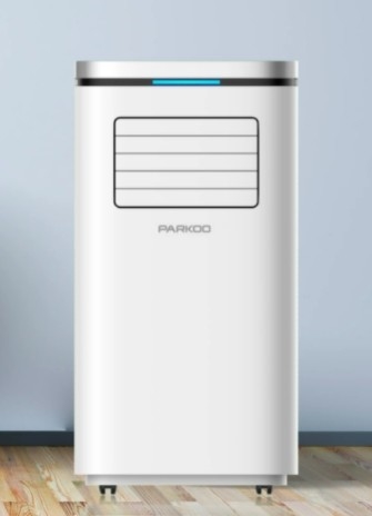 115V 10000 BTU/H रेफ्रिजरेंट R32 वाष्पीकरण मोबाइल एयर कंडीशनर टच स्क्रीन फ्रंट सेंस लाइट