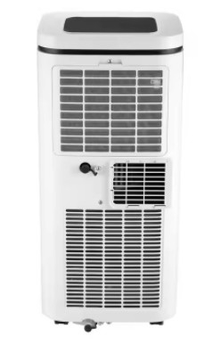 115V 10000 BTU/H रेफ्रिजरेंट R32 वाष्पीकरण मोबाइल एयर कंडीशनर टच स्क्रीन फ्रंट सेंस लाइट